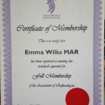 AOR Certificate of Membership
